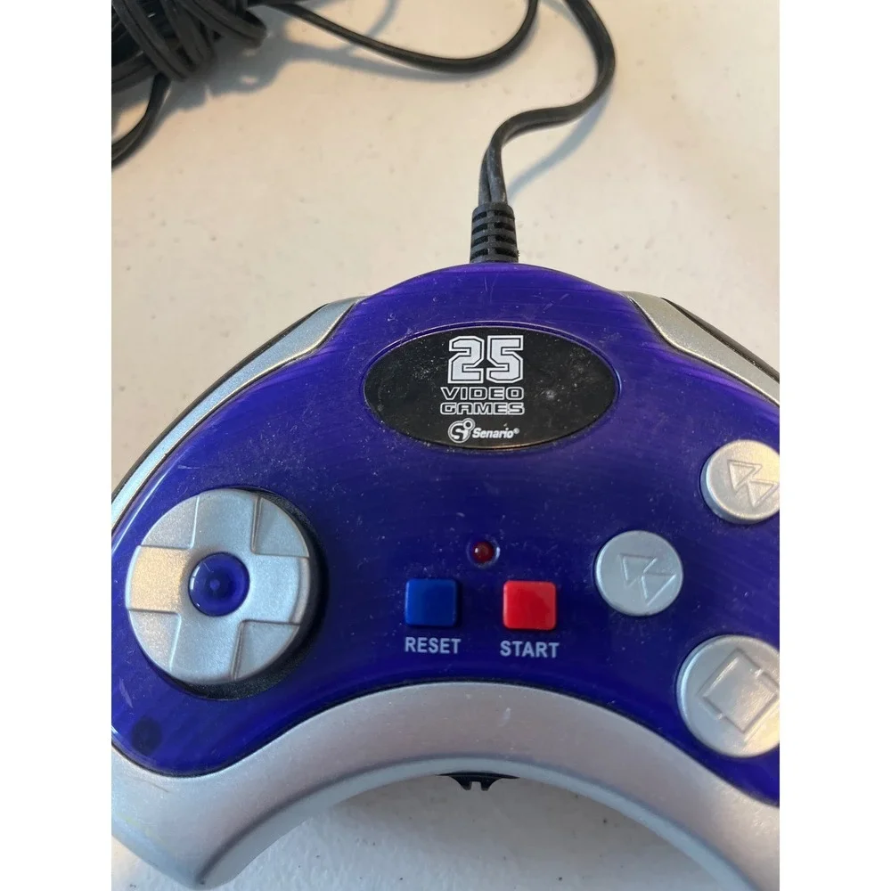 Senario 25 Video Games Plug and Play TV Controller Purple Silver MH180570
